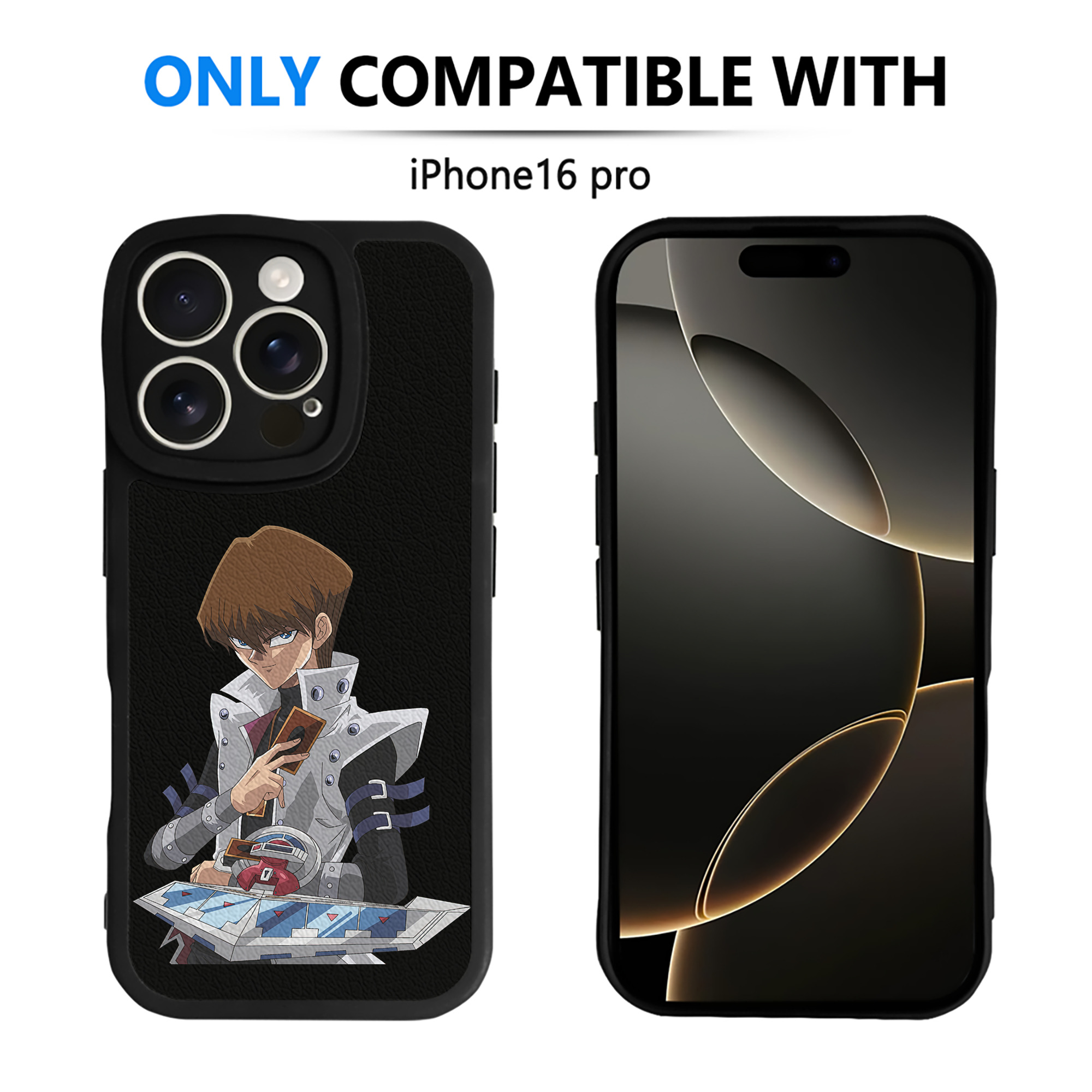 遊☆戯☆王 Yu-Gi-Oh! 【iPhone 16シリーズ対応】シリコンスマホケース（レザー調） 材質：シリコン